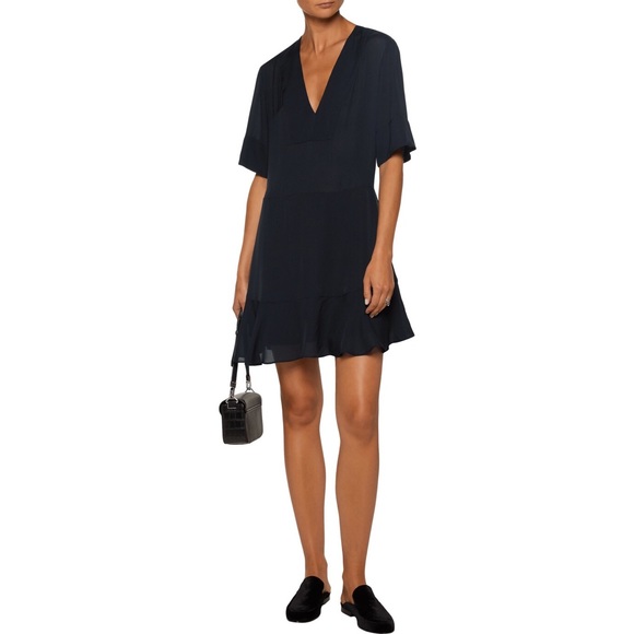 ✨HP!✨NWT A.L.C. Navy Blue Silk Dress - ALC Size 4 - Picture 4 of 7